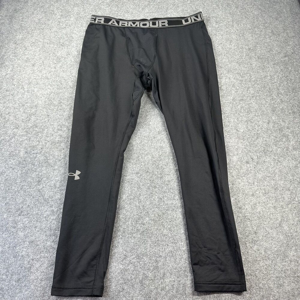 Under Armour Leggings Mens 2XL Black Compression Base Layer Running Training
